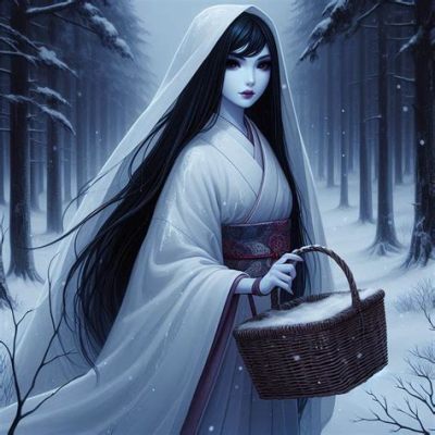 Yuki-Onna - Den mystiska kvinnan av snö som symboliserar förgänglighet och skönhet!